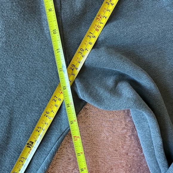 Vtg 90s USA Olympics Mens Medium Distressed Cuffed Sweatpants Joggers Gray USA L - Picture 9 of 10